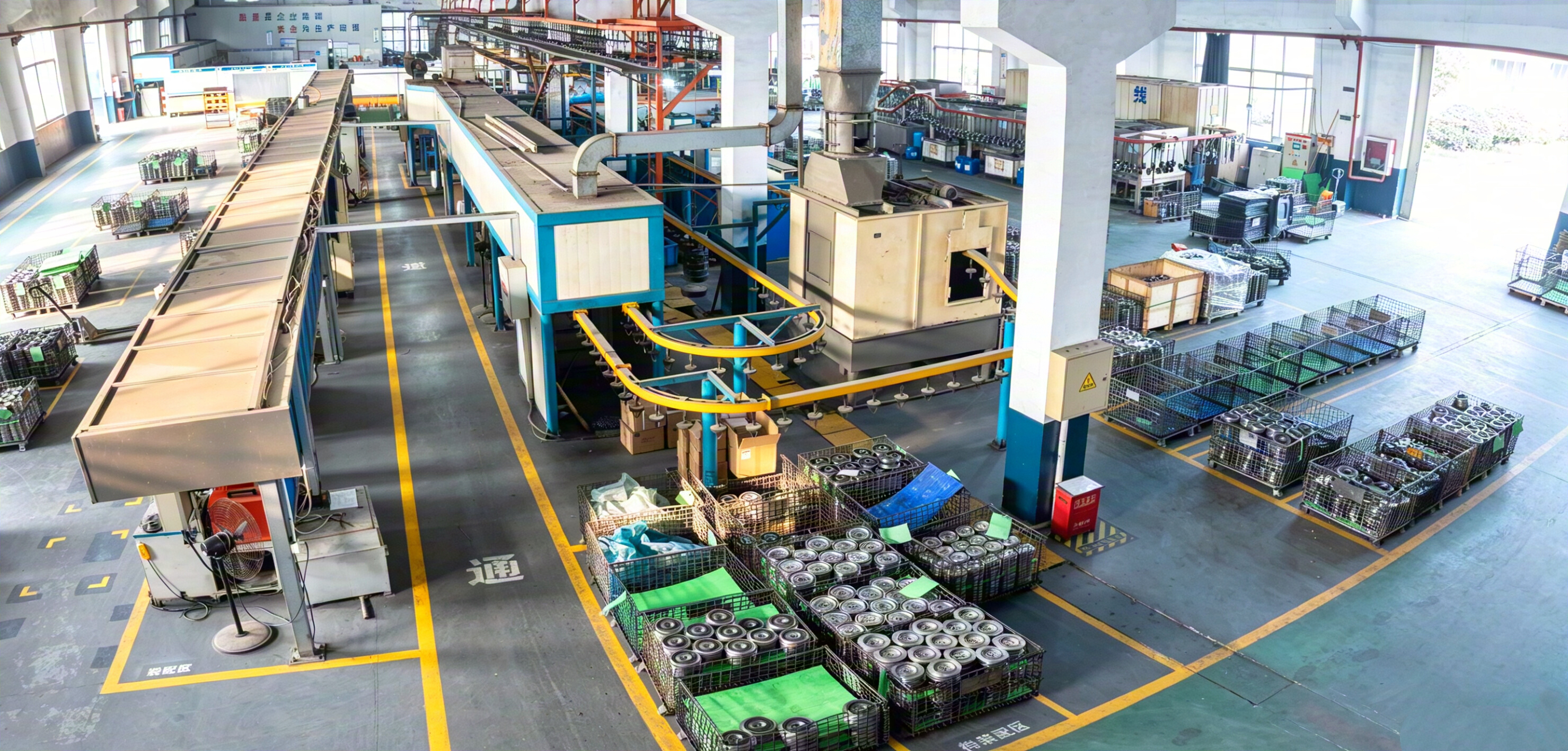 Production workshop and packaging