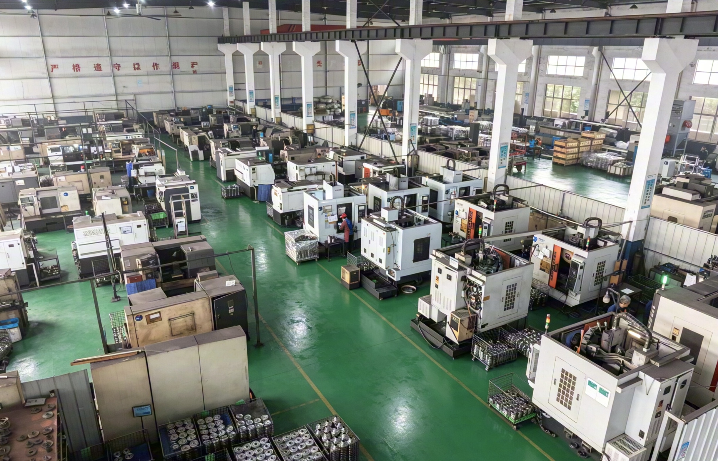 Production workshop and packaging
